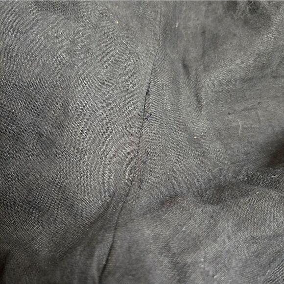 VINTAGE Johnny Was LA black linen embroidered pull on coastal pants XXL - Picture 6 of 10